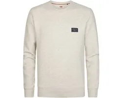 Petrol Industries - Pull homme structuré à col rond ironwall - Blanc - Taille M