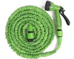 Benson - Tuinslang - Fexibel - 10 meter - Tuinslang met koppeling - Spuitpistool - Groen