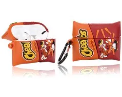 SolidKeus - Silicone Case voor AirPods Pro met 3D Cartoon Ontwerp (Cheetos)