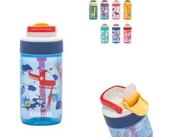 Bouteille pour enfants Kambukka Lagoon 400 ml Police Patrol - avec paille intégrée - bouteille pour enfants - gobelet pour l'école