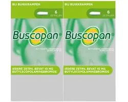 Buscopan Scopolamyne 10mg - 2 x 6 zetpillen