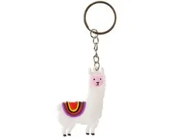 LG-Imports Porte-clés Alpaga 5,5 Cm Wit