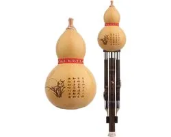 Hulusi Kalebasfluit - Cucurbit Fluit - Muziek Maken - Traditioneel Timbre - 7 Gats - Natuurlijk