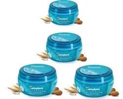 Himalaya Herbals Dagcreme Wheatgerm - Diep Hydraterende Dagcreme - Met Vitamine E en Zoete Amandelolie - Handig Tasformaat - 4 x 50 ml