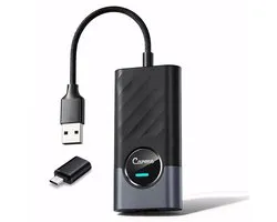 CarMe 2-in-1 CarPlay Dongle PLUS - Met Extra Apps - Ondersteunt Youtube & Netflix - Draadloos CarPlay & Android Auto - Android Auto Dongle - Zwart