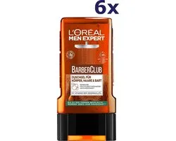 6x L'Oreal Men Expert Shower 250ml Barber Club