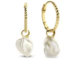 Jackie Pearl of Marrakech Earrings 14 Karaat Goud