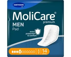 Hartmann Molicare Premium Men Pads 4 druppels - 1 pak van 14 stuks