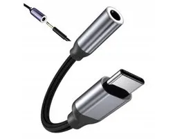 Zenwire USB-C naar mini Jack 3.5mm Audio Adapter DAC - USB-C naar 3.5mm - Audio Verloopstuk Tussenstukje Oortjes - Aux naar USB C Kabel - USB-C naar AUX Adapter Kabel Geschikt voor Samsung Galaxy S25 / S24 / S23 / S22, iPad, MacBook, iPhone 16 15