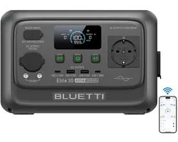 BLUETTI Elite 30 V2 600W 288Wh Powerstation- ≤10 ms Pro-Grade UPS Backup-Back-up voor thuis-140 W PD snelladen-TurboBoost-opladen-<30 dB fluisterstille werking-LFP-batterij-Kamperen-Tot 1500 W hefvermogen-USB-C-poort met PD 3.1-protocol-off-grid reis