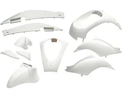 EDGE Scherm/Plaatset Sym Mio 10 Delig Wit-Metallic kappenset