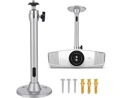 21.5cm Ceiling Bracket Aluminum Mini Ceiling Wall Projector Mount 360° Adjustable Universal Projector Ceiling Holder - ShopVlot