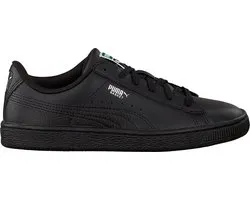 Puma Basic Classic Lfs Kids Lage sneakers - Leren Sneaker - Meisjes - Zwart