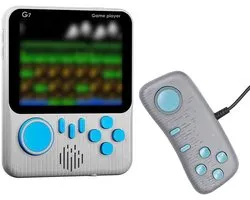 Dailygoody - Console portable - 666 jeux classiques - Gris - Rétro gaming - Convient aux jeunes - Écran couleur de 3,5 pouces