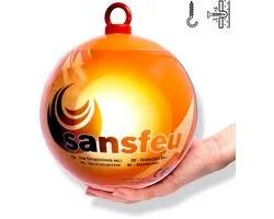 Boule d'extinction d'incendie 1,3 kg - Boule d'extinction - Fireball de feu - Support de montage inclus - Extincteur - Classe d'incendie ABC - Convient pour voiture, cuisine, cave, grenier, ...