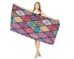 Microvezel Zandvrij Strandlaken - Sneldrogend Super Absorberend Oversized Dunne Deken Handdoek - Reizen Zwembad Zwemmen Bad Kamperen Yoga - Meisjes Vrouwen Mannen Volwassenen Boho Boheems