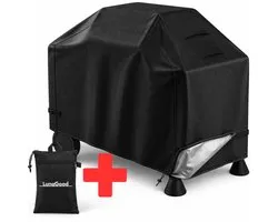 Housse de BBQ LunaGood - Housse de BBQ résistante aux intempéries - 145 x 61 x 117 cm - Housse de BBQ imperméable - 420D - Cordon de serrage Extra - Fermeture Fermetures velcro Extra - Ventilation Extra - Sac de rangement inclus