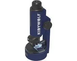 KIDYWOLF KIDYMICROSCOPE Kinder Microscoop Blauw – 50x/150x/300x Vergroting, LED Verlichting, 8+