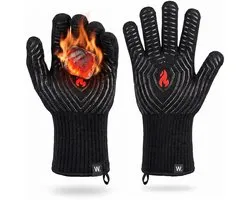 Gants de four Westwood™ (2 pièces) - Certifiés EN407 - jusqu'à 350°C - Maniques - Gants de barbecue résistants à la chaleur - Gants de barbecue et de four - Gant résistant à la chaleur - Accessoires de barbecue