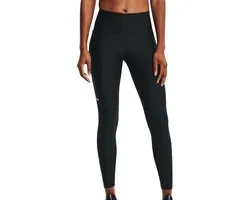 Under Armour Tech HiRise Legging-BLK Dames Sportbroek - Zwart - Wit
