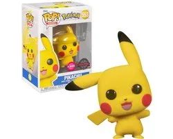 Funko Pop! Pokemon - Pikachu Waving #553 Flocked Exclusive