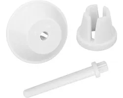 lasuroa 3 Stuks Spoelpenkapset voor Singer Naaimachines, Vervangende Plastic Spoelkappen en Extra Spoelpen voor Singer 2263 3116 3323 4423 4452 8280 (Wit)