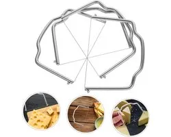 4 Pièces - Coupe-fromage en Fil Inoxydable - Ustensile de Cuisine Multifonctionnel pour Fromage Gâteau Fruit - Adapté aux Planches de Charcuterie Cuisson