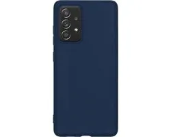 Coque Samsung A52s Siliconen (version 5G) - Coque Samsung Galaxy A52s Blauw Foncé - Coque Samsung Galaxy A52s Coque Arrière Siliconen