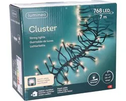 Lumineo Clusterverlichting - warm wit - 768 leds - 700 cm - kerstverlichting