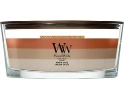 WoodWick - Trilogy Hearth Spice Ellipse Geurkaars - 50 branduren