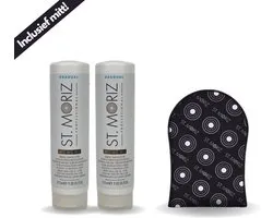 St Moriz - Gradual Tanning Lotion 275 ml - 2 pak + GRATIS Tanning Mitt