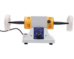 Hutjemutje - polijstmachine - tafelslijper - polishing machine - sieraden polijstmachine - dubbele polijstkop - 320W Motor - antislip