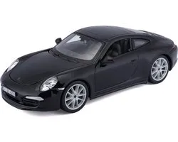 Bburago Porsche 911 - Modelauto - Schaal 1:24 - Zwart