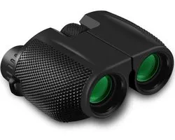 Verrekijker - 10x25 - BAK4 - Full Multi-Coated (FMC) - Compacte verrekijker - Waterdicht - Met nekkoord, draagtas - voor vogels kijken, jagen, theater - Zwart