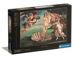 Clementoni - Puzzel - 2000 Stukjes - Botticelli: De Geboorte van Venus - Puzzel Voor Volwassenen