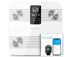 Silvergear Weegschaal Personenweegschaal Premium - Weegschaal met Lichaamsanalyse 18x - Slimme Scale