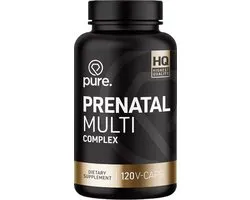 Pure. Prenatal Multi Complex – Complete Zwangerschapsformule met Foliumzuur, Choline, IJzer & Jodium – 60 capsules