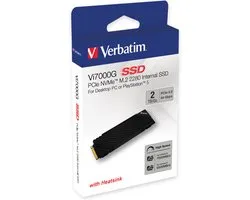 Verbatim Vi7000 PCIe NVMe M.2 SSD 2TB, 2 To, M.2, 7400 Mo/s