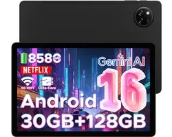 Tablette Android DOOGEE Tab A9 Pro+ 15 pouces, GB Go + GB, batterie 8 580 mAh, Octa- Core T7200, écran tactile 90 Hz, appareil photo 13 MP - Zwart