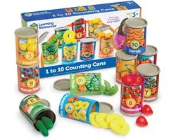 Learning Resources tel speelgoed - 1 tot 10 Counting Cans educatief. - 3+