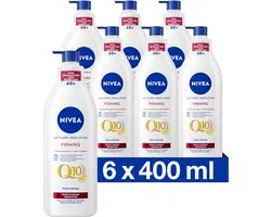 6x Nivea Bodymilk Q10 Raffermissante Huile d'Argan 400 ml