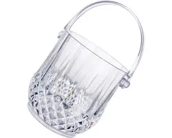 Ciieeo 1 Set Ice Bucket Wine Cooler for Sincere Bottle Service Bucket Clear Bucket Ice Cube Bucket Drink Bath Bar Ice Bucket Plastic White