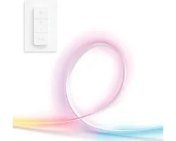 Bandeau LED Philips Hue Essential Flex 10 mètres - Lumière Blanche et Colorée - Bandeau Lumineux - Incl. Interrupteur Variateur Hue - Hue White and Color Ambiance