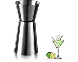 Luxe Barmaatje 15/30 ml - Bwa Commerce - Jigger - Maatbeker Cocktail - Drankmaatje - Cocktail Maatbeker - Maatschenker - Cocktailmaatje - Jigger Maatbekertje - Drank Maatbeker - Bar Butler - Gin Tonic