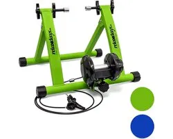 hometrainer fiets - 6 versnellingen - voor 26-28 inch - max. 120 kg - groen