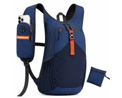 BOTC Opvouwbare Rugzak 15L - Ultralichte Hiking Backpack met Borstband & Multi Vakken- Waterafstotende Daypack voor Reizen&Outdoor - Blauw