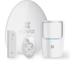 EZVIZ - Alarm starter kit WiFi (Alarm Hub, PIR detector, Deur-detector & Afstandsbediening)