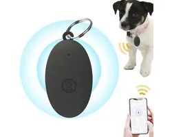Sleutelvinder - 1 Stuk - Smart Finder Tag - Draagbare sleutelzoekertag - Bluetooth-tracker - Houd uw sleutels, portemonnee, bagage, huisdieren en tas in de gaten - Slimme GPS-locatiebepaling - Geschikt Voor iOS en Android - Draadloos - Zwart