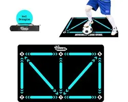MrGoods Voetbalmat - Trainingsmat XL - 90x60CM - Voetbal mat - Sportmat - Voetbal Trainingsmateriaal - Dribbelmat - Voetbal Spullen - Antislik - Incl. Draagtas & Trainingsvideo's