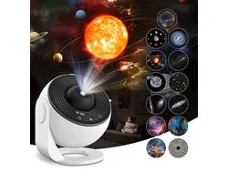 Graboo® Planetarium Galaxy Projector - Transformeer je Ruimte in een Magische Sterrenhemel - Galaxy Projector Sterrenhemel met 13 Films - Wit